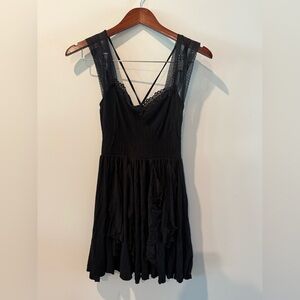 FP Movement by Free People Black Backless Dress